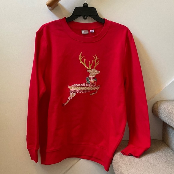 size xl, bust up to 48 inches, reindeer sweatshirt, new condition, last 🦌 one - Picture 7 of 8